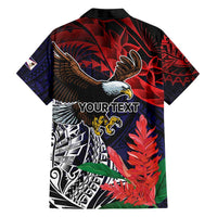 American Samoa Bald Eagle Personalized Family Matching Off Shoulder Maxi Dress and Hawaiian Shirt Samoa Muamua Le Atua