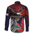 American Samoa Bald Eagle Personalized Family Matching Off Shoulder Maxi Dress and Hawaiian Shirt Samoa Muamua Le Atua