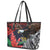 American Samoa Bald Eagle Personalized Leather Tote Bag Samoa Muamua Le Atua