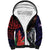 American Samoa Bald Eagle Personalized Sherpa Hoodie Samoa Muamua Le Atua
