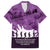 Anzac Day Gallipoli Personalised Hawaiian Shirt Purple Poppy Flowers