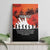 Anzac Day Gallipoli Personalised Canvas Wall Art Red Poppy Flowers