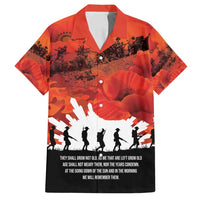 Anzac Day Gallipoli Personalised Family Matching Off Shoulder Maxi Dress and Hawaiian Shirt Red Poppy Flowers LT9 Dad's Shirt - Short Sleeve Red - Polynesian Pride