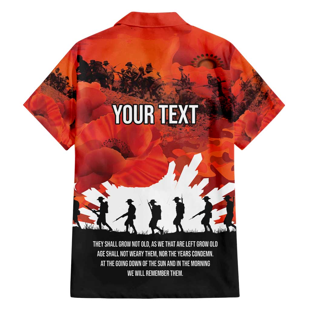 Anzac Day Gallipoli Personalised Family Matching Summer Maxi Dress and Hawaiian Shirt Red Poppy Flowers LT9 - Polynesian Pride
