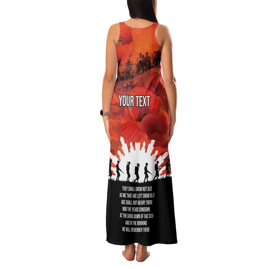 Anzac Day Gallipoli Personalised Family Matching Tank Maxi Dress and Hawaiian Shirt Red Poppy Flowers LT9 - Polynesian Pride