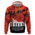 Anzac Day Gallipoli Personalised Hoodie Red Poppy Flowers