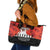 Anzac Day Gallipoli Personalised Leather Tote Bag Red Poppy Flowers