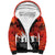 Anzac Day Gallipoli Personalised Sherpa Hoodie Red Poppy Flowers