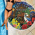 Kiwi-Kookaburra Bird ANZAC Personalised Beach Blanket Aussie Golden Wattle Poppy Flowers