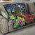 Kiwi-Kookaburra Bird ANZAC Personalised Quilt Aussie Golden Wattle Poppy Flowers