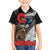 Kiwi-Tui Bird Soldier ANZAC Day Personalised Kid Hawaiian Shirt Maori Silver Fern Motif