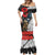 Kiwi-Tui Bird Soldier ANZAC Day Personalised Mermaid Dress Maori Silver Fern Motif