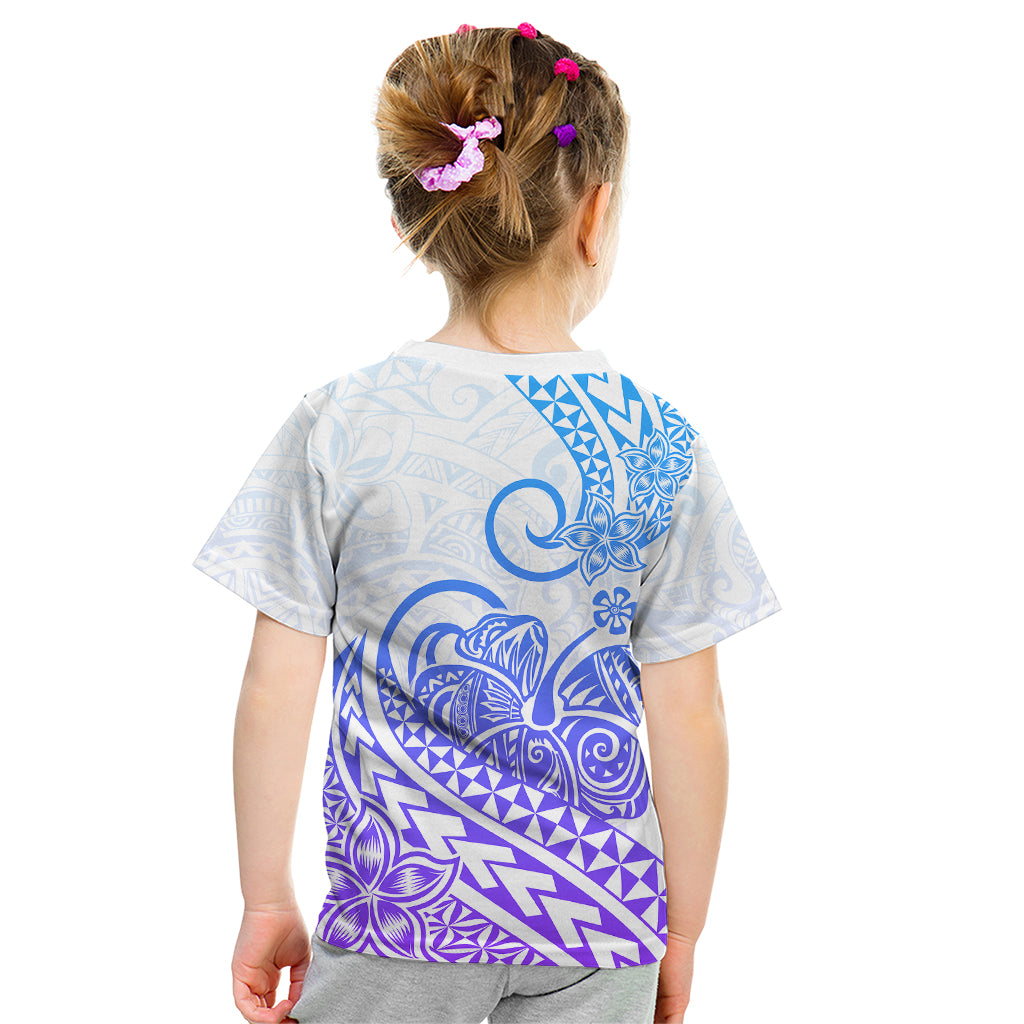 Polynesian Kid T Shirt Tribal Tattoo Gradient 04 Screen Color LT9 - Polynesian Pride