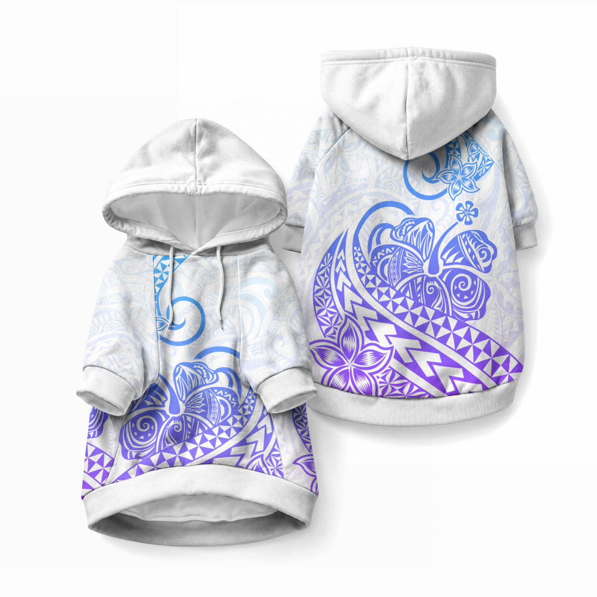 Polynesia Tribal Tattoo Gradient 04 Screen Color Pet Hoodie LT9 Pullover Gradient - Polynesian Pride