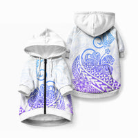 Polynesia Tribal Tattoo Gradient 04 Screen Color Pet Hoodie LT9 Zip-up Gradient - Polynesian Pride