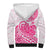 Polynesian Sherpa Hoodie Tribal Tattoo Pink Screen Color LT9 - Polynesian Pride