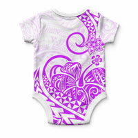 Polynesia Tribal Tattoo Purple Screen Color Baby Onesie LT9 - Polynesian Pride