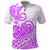 Polynesian Polo Shirt Tribal Tattoo Purple Screen Color LT9 Purple - Polynesian Pride
