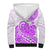 Polynesian Sherpa Hoodie Tribal Tattoo Purple Screen Color LT9 - Polynesian Pride