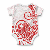 Polynesia Tribal Tattoo Red Screen Color Baby Onesie LT9 - Polynesian Pride
