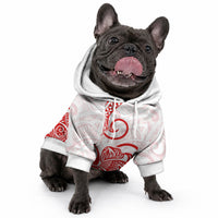 Polynesia Tribal Tattoo Red Screen Color Pet Hoodie LT9 - Polynesian Pride