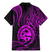 Polynesian Guam Coat of Arms Family Matching Mermaid Dress and Hawaiian Shirt Polynesian Tribal Tattoo Purple Version LT9 - Polynesian Pride