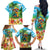 Always 5 O'clock Family Matching Off The Shoulder Long Sleeve Dress and Hawaiian Shirt Hawaiian Tropical Parrot - Polynesian Pride