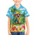 Always 5 O'clock Family Matching Off The Shoulder Long Sleeve Dress and Hawaiian Shirt Hawaiian Tropical Parrot - Polynesian Pride
