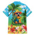 Always 5 O'clock Family Matching Short Sleeve Bodycon Dress and Hawaiian Shirt Hawaiian Tropical Parrot - Polynesian Pride