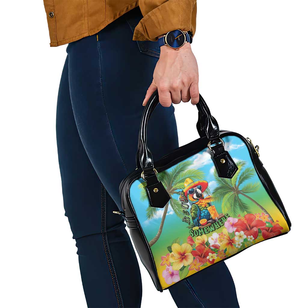Always 5 O'clock Shoulder Handbag Hawaiian Tropical Parrot - Polynesian Pride
