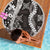 Hawaii Puakenikeni and Maile Lei Beach Blanket Black Japanese Wave Style - Polynesian Pride