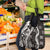 Hawaii Puakenikeni and Maile Lei Grocery Bag Black Japanese Wave Style - Polynesian Pride