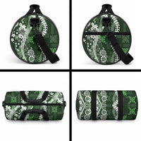 Hawaii Puakenikeni and Maile Lei Duffle Bag Green Japanese Wave Style LT9 - Polynesian Pride