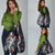 Hawaii Puakenikeni and Maile Lei Grocery Bag Navy Blue Japanese Wave Style - Polynesian Pride