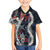 Hawaii Puakenikeni and Maile Lei Hawaiian Shirt Navy Blue Japanese Wave Style - Polynesian Pride