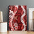Hawaii Puakenikeni and Maile Lei Canvas Wall Art Red Japanese Wave Style - Polynesian Pride