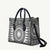 All White Tonga Malo e lelei Leather Bag Vintage Ngatu Tribal Pattern - Polynesian Pride