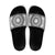 All White Tonga Malo e lelei Slide Sandals Vintage Ngatu Tribal Pattern - Polynesian Pride