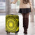 All Yellow Tonga Malo e lelei Luggage Cover Vintage Ngatu Tribal Pattern - Polynesian Pride