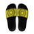 All Yellow Tonga Malo e lelei Slide Sandals Vintage Ngatu Tribal Pattern - Polynesian Pride