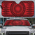 All Red Tonga Malo e lelei Auto Sun Shade Vintage Ngatu Tribal Pattern - Polynesian Pride