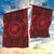 All Red Tonga Malo e lelei Garden Flag Vintage Ngatu Tribal Pattern - Polynesian Pride