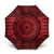 All Red Tonga Malo e lelei Umbrella Vintage Ngatu Tribal Pattern - Polynesian Pride