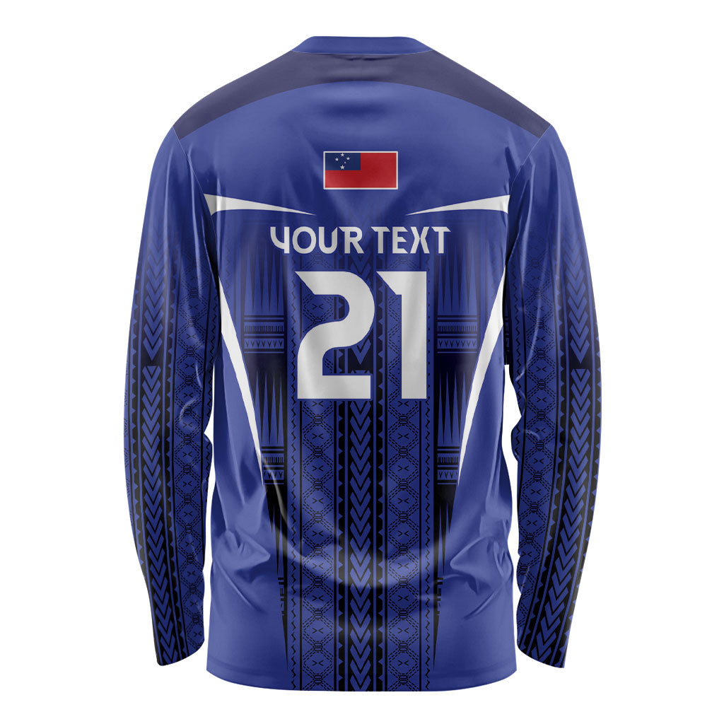 2026 Rugby Nations Series Custom Manu Samoa Long Sleeve Shirt LT9 - Polynesian Pride