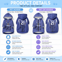 2026 Rugby Nations Series Custom Manu Samoa Pet Hoodie LT9 - Polynesian Pride