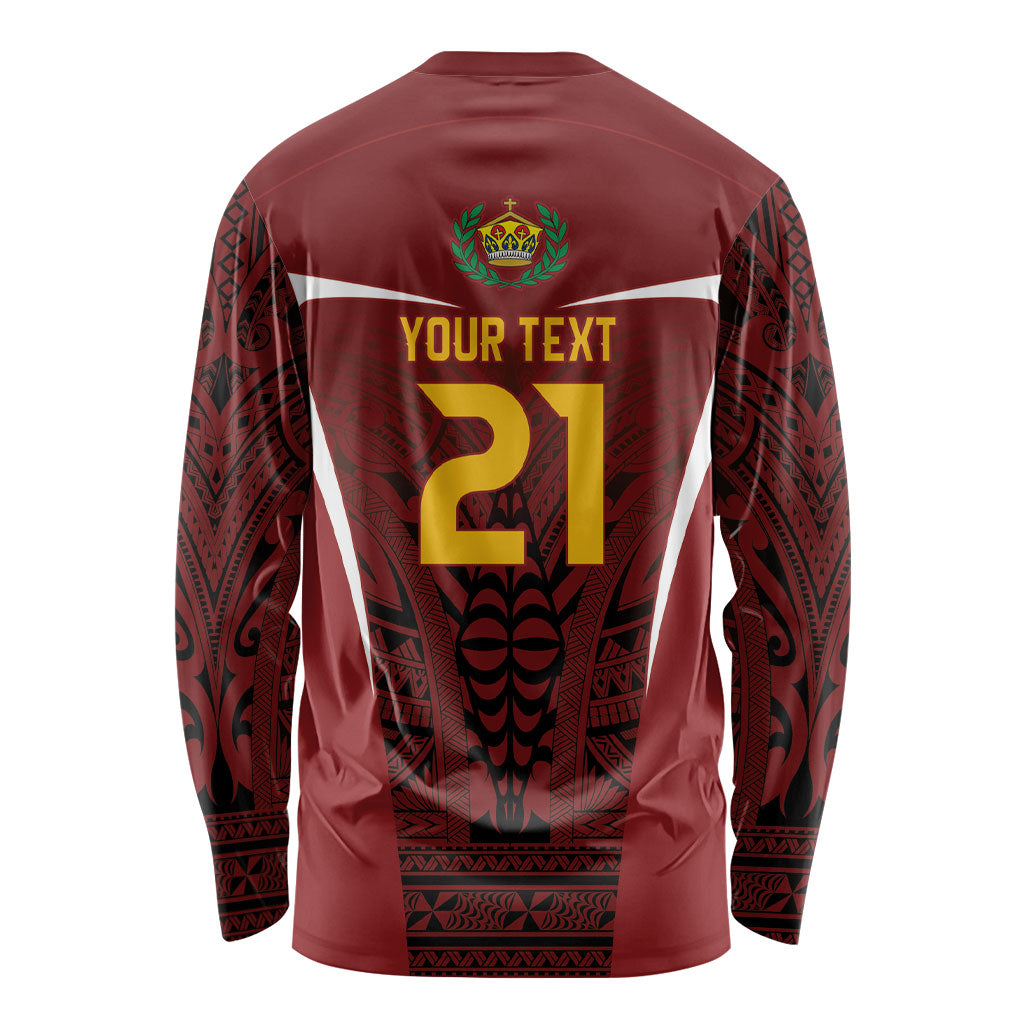 2026 Rugby Nations Series Custom Tonga Ikale Tahi Long Sleeve Shirt LT9 - Polynesian Pride