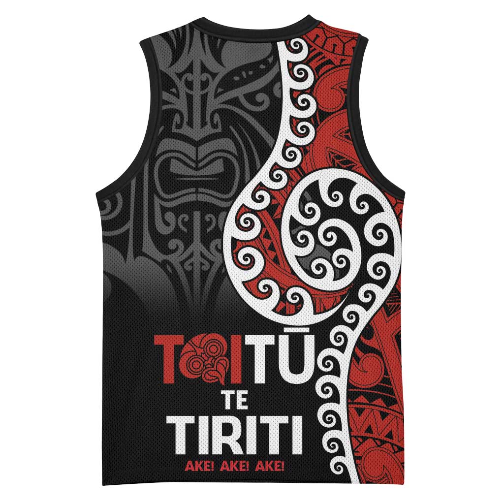 Honour The Treaty New Zealand Basketball Jersey Toitu Te Tiriti Ake Ake Ake LT9 - Polynesian Pride