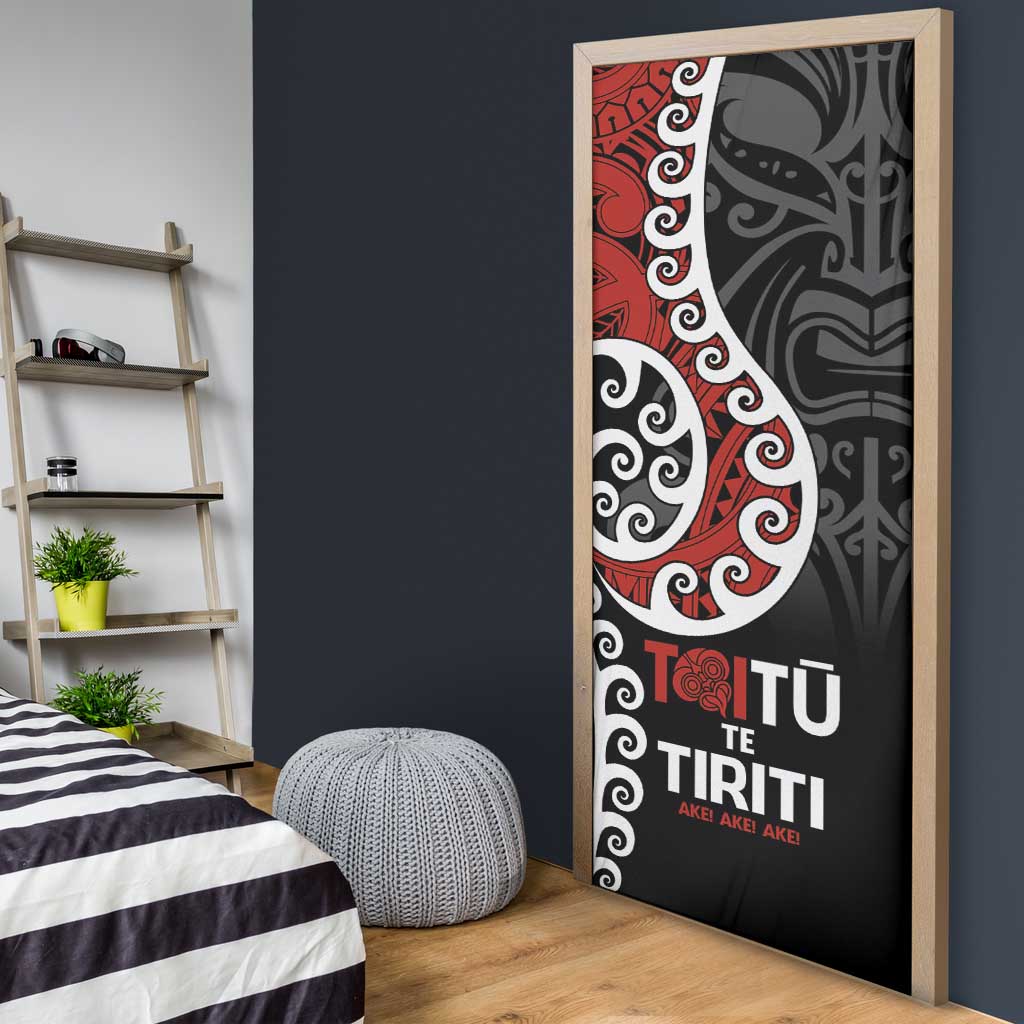 Honour The Treaty New Zealand Door Cover Toitu Te Tiriti Ake Ake Ake LT9 - Polynesian Pride