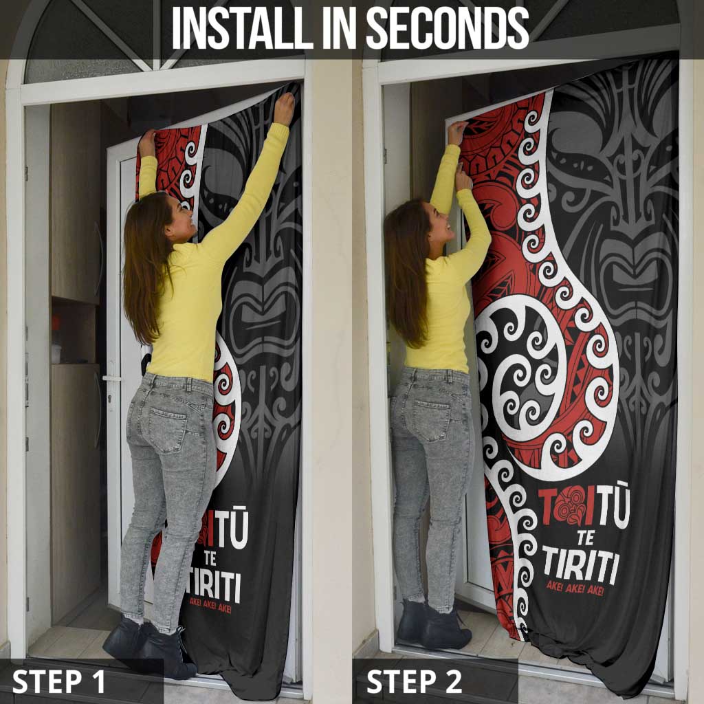 Honour The Treaty New Zealand Door Cover Toitu Te Tiriti Ake Ake Ake LT9 - Polynesian Pride
