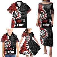 Honour The Treaty New Zealand Family Matching Puletasi and Hawaiian Shirt Toitu Te Tiriti Ake!Ake!Ake! LT9 - Polynesian Pride